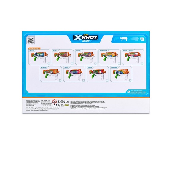 X-Shot Water Fast-Fill Skins Hyperload Water Blaster by ZURU for Ages 3-99 - Picture 3 of 6